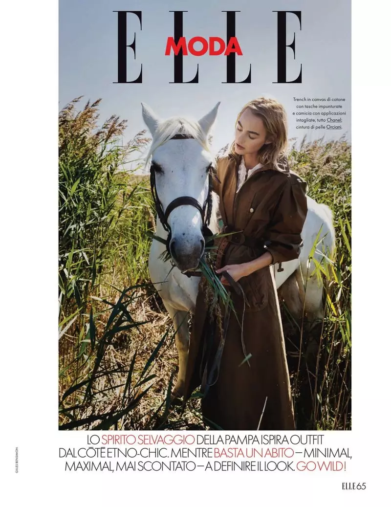 Gikuha ni Maartje Verhoef ang Equestrian Fashion alang sa ELLE Italy