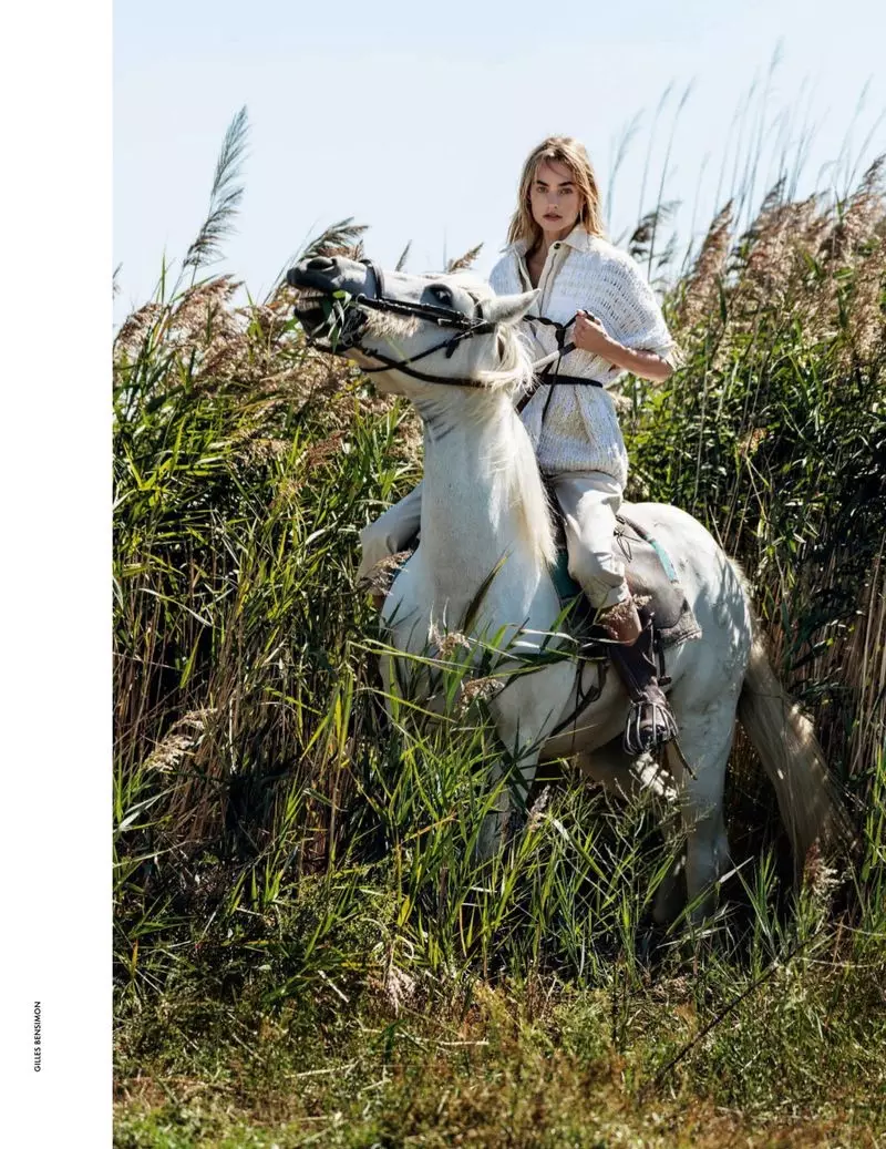 Gikuha ni Maartje Verhoef ang Equestrian Fashion alang sa ELLE Italy