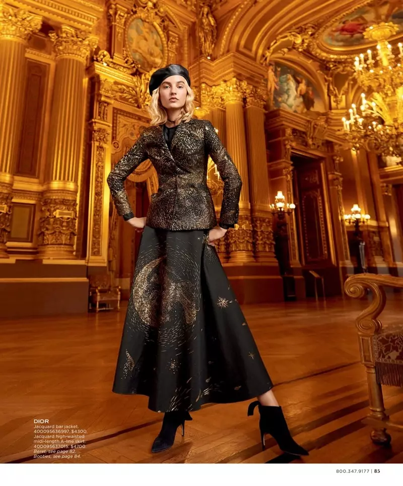 Maartje Verhoef Charms дар тирамоҳи Dior барои Saks Fifth Avenue ҷустуҷӯ мекунад