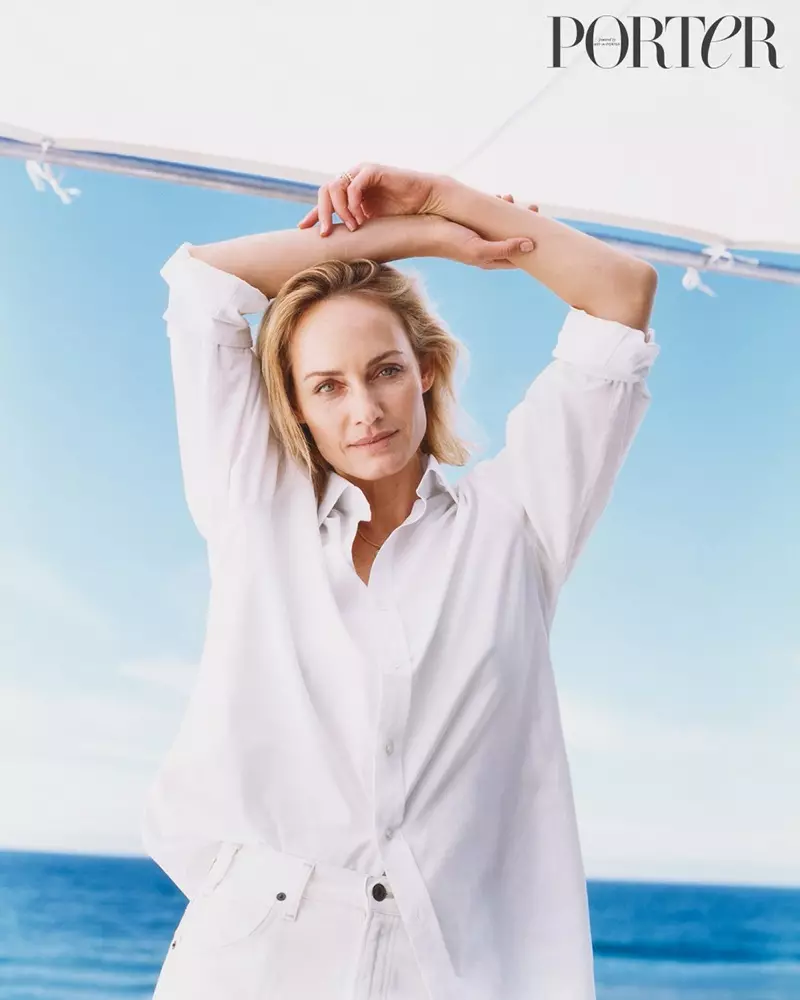 Amber Valletta Models Light & Airy Beach Looks for PORTER Edit