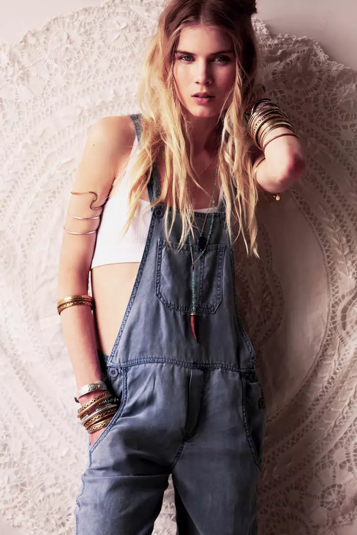 Elsa Sylvan Dons Americana Style Free People Lookbook