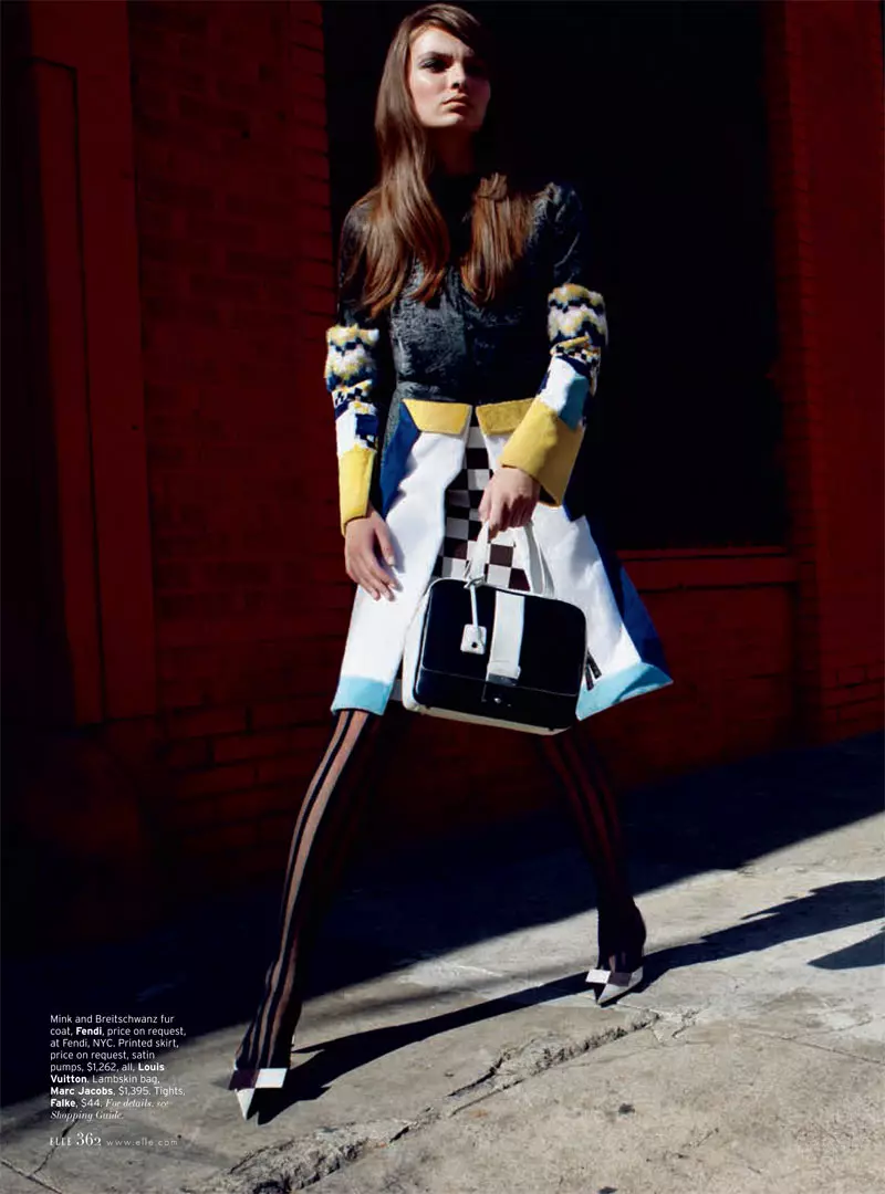 ڪيرولا ريمر آهي Mod Chic for Elle US اپريل 2013 by Horst Diekgerdes