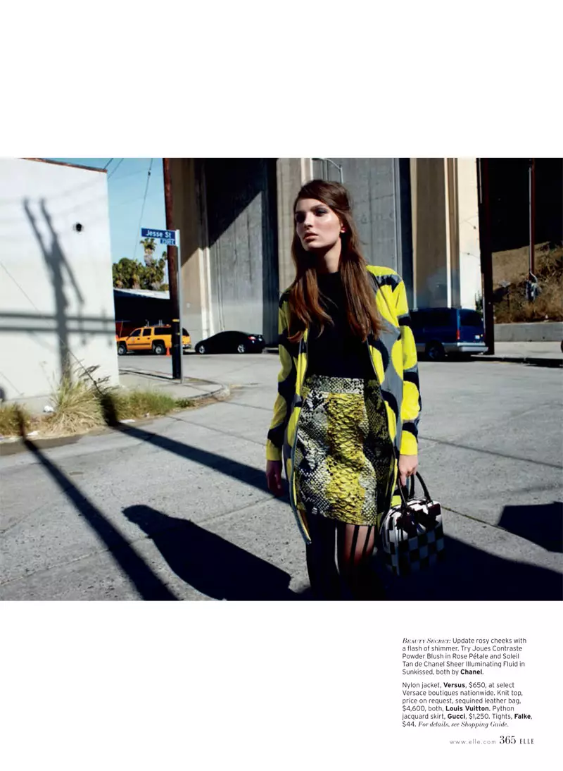 Carola Remer is Mod Chic foar Elle US april 2013 troch Horst Diekgerdes