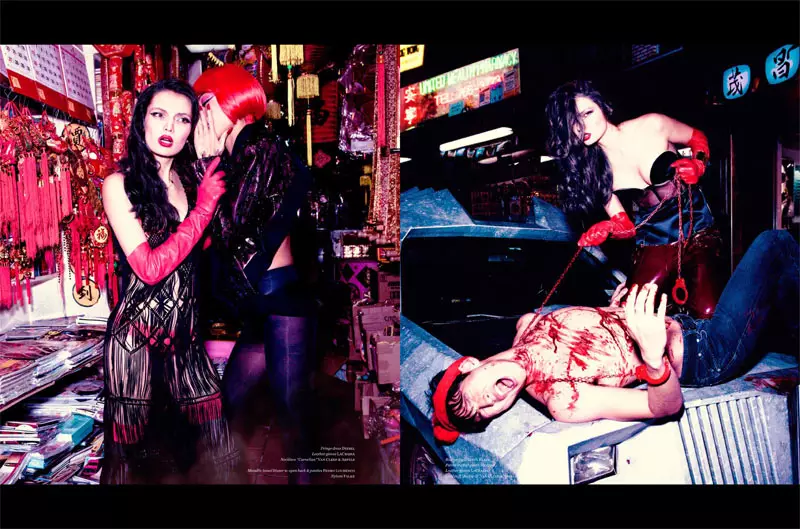 Mae Carola Remer yn Ddynes Sero i Vs. Cylchgrawn S/S 2013 gan Ellen von Unwerth