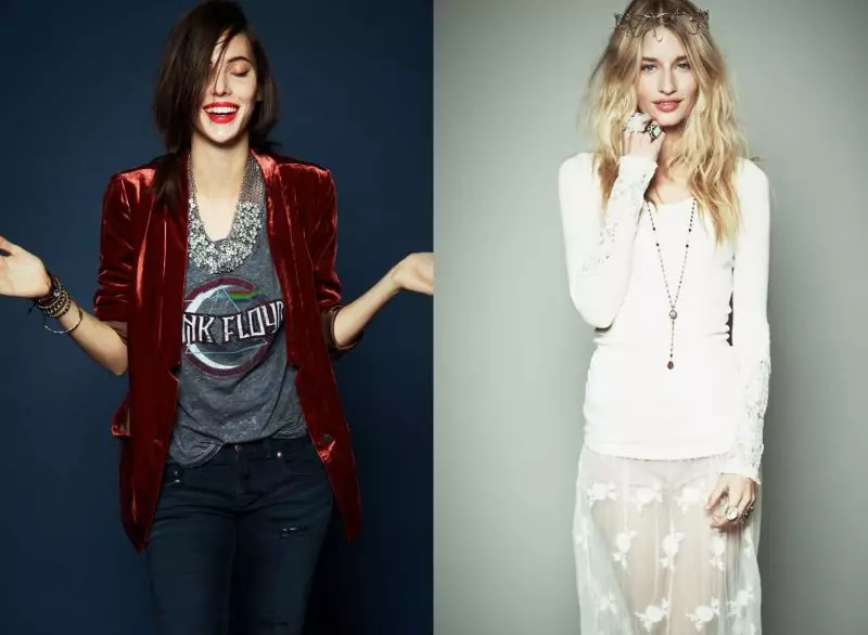 Linda Vojtova & Ruby Aldridge for Free People נובמבר 2011 Lookbook