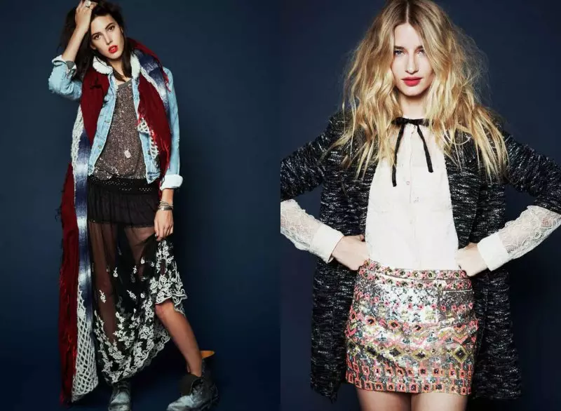 Linda Vojtova & Ruby Aldridge for Free People נובמבר 2011 Lookbook