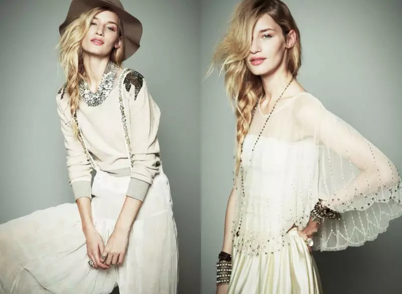 Линда Войтова и Руби Олдридж для Free People Lookbook, ноябрь 2011 г.