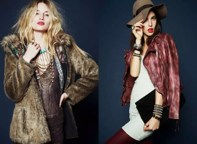 Linda Vojtova & Ruby Aldridge for Free People נובמבר 2011 Lookbook