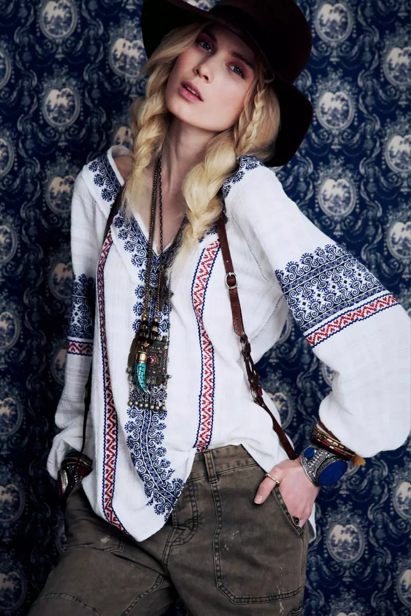 Elsa Sylvan Hat Wanderlust foar Free People's December Lookbook