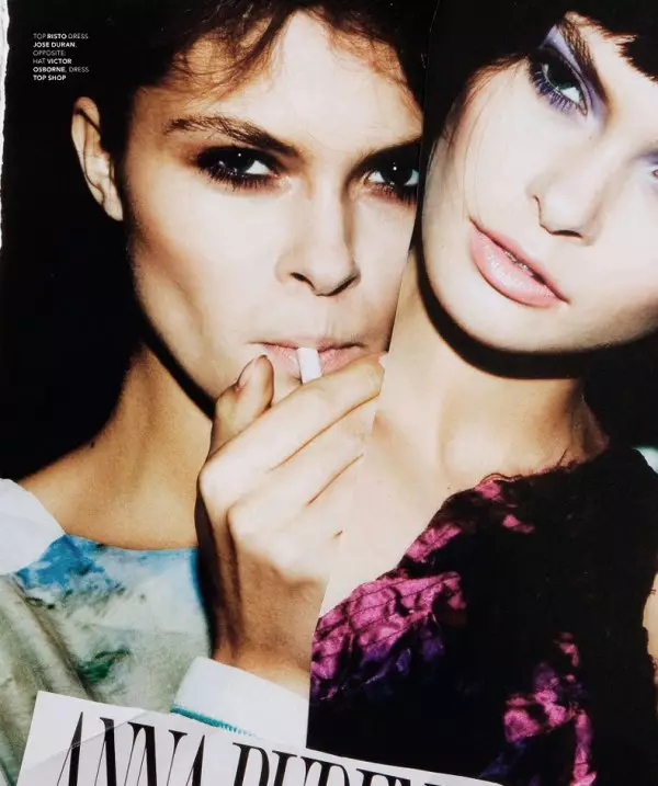 Anna Rudenko & Ana Clara Lasta par Michael Donovan pour Factory Winter 2010