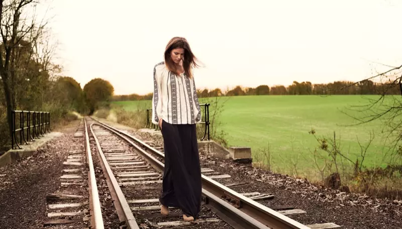 Cameron Russell is 'Western Chic' voor H&M Shoot door David Roemer