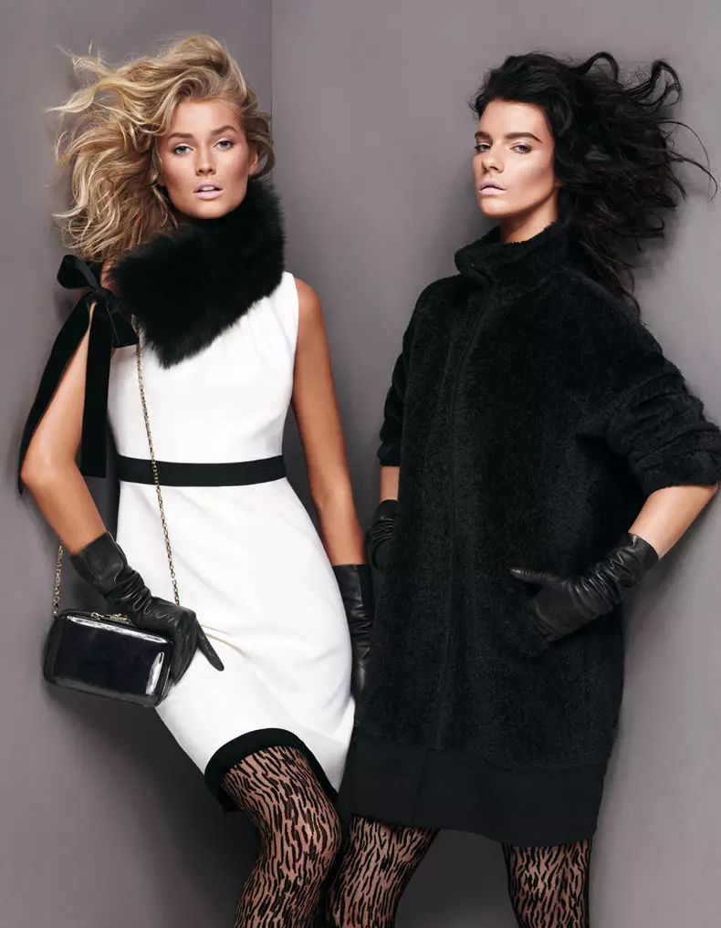 Toni Garrn & Querelle Jansen Nagpakita og Purong Kaanindot alang sa Max Mara Studio's Fall 2012 Campaign