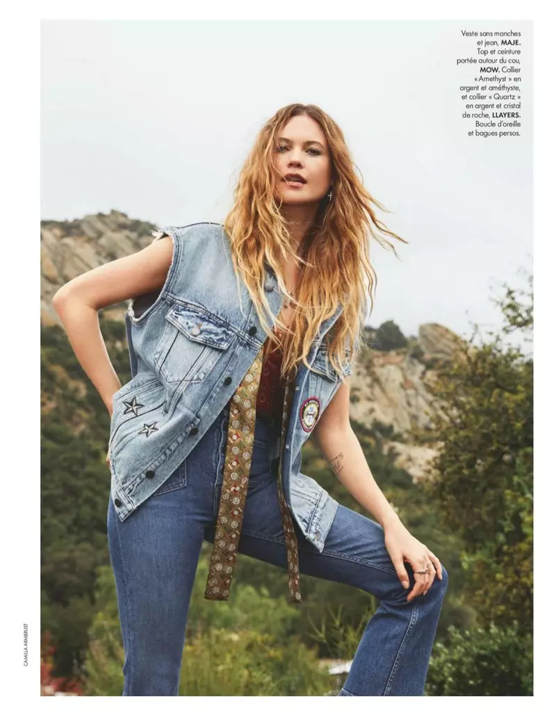 Behati Prinsloo 為 ELLE France 打造悠閒時尚