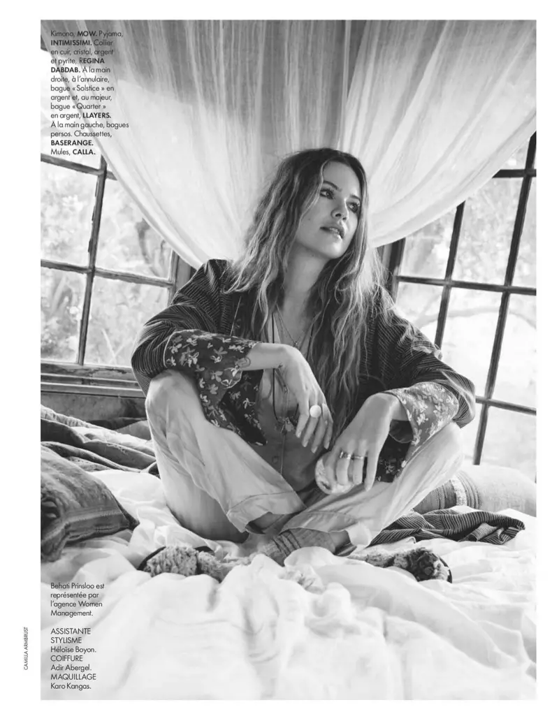 Behati Prinsloo ለኤልኤል ፈረንሳይ በ Laid-Back ፋሽን ውስጥ ብቅ አለ።