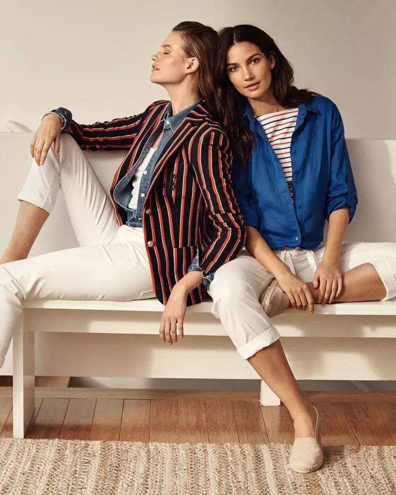 Behati Prinsloo și Lily Aldridge sunt în fața campaniei de vară 2019 pentru Lauren Ralph Lauren