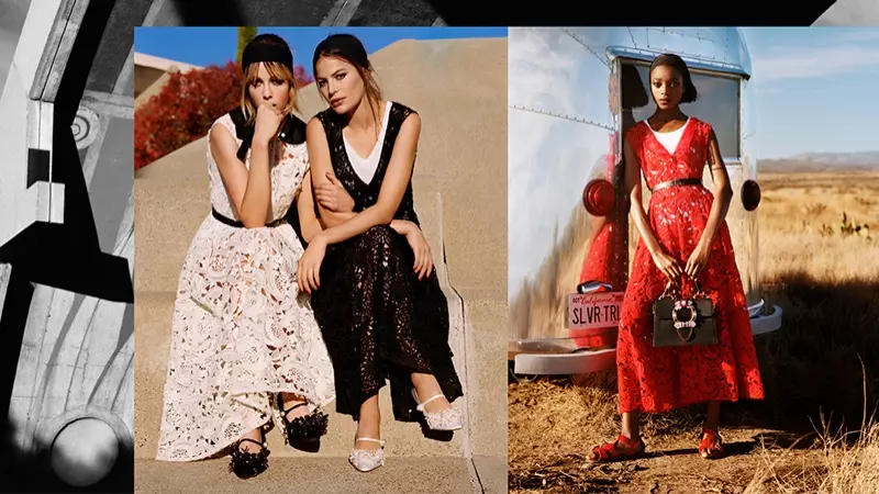 Edie Campbell, Cameron Russell e Olivia Anakwe estrelam a campanha primavera-verão 2018 da Miu Miu