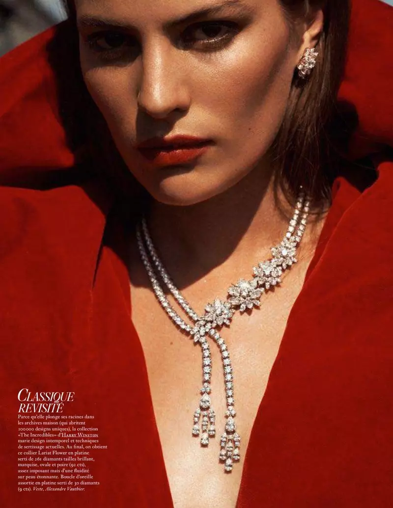 Si Cameron Russell Sparkles sa Precious Gems para sa Vogue Paris