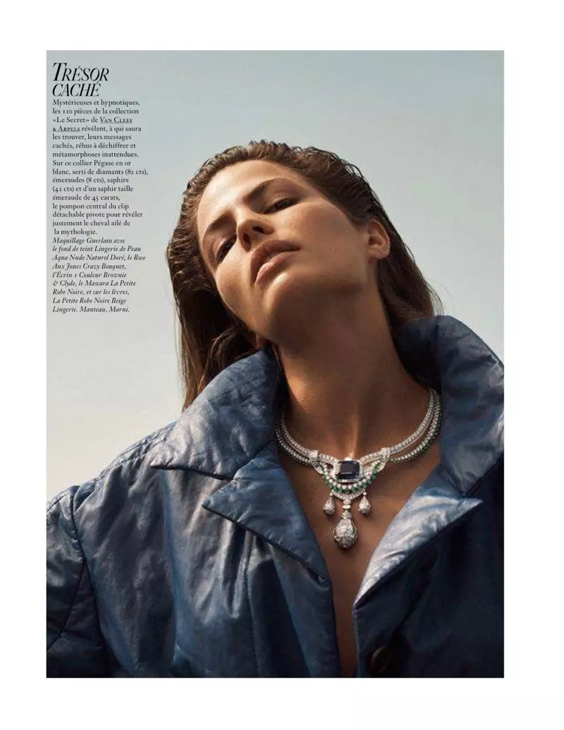 Cameron Russell strălucește în Precious Gems pentru Vogue Paris