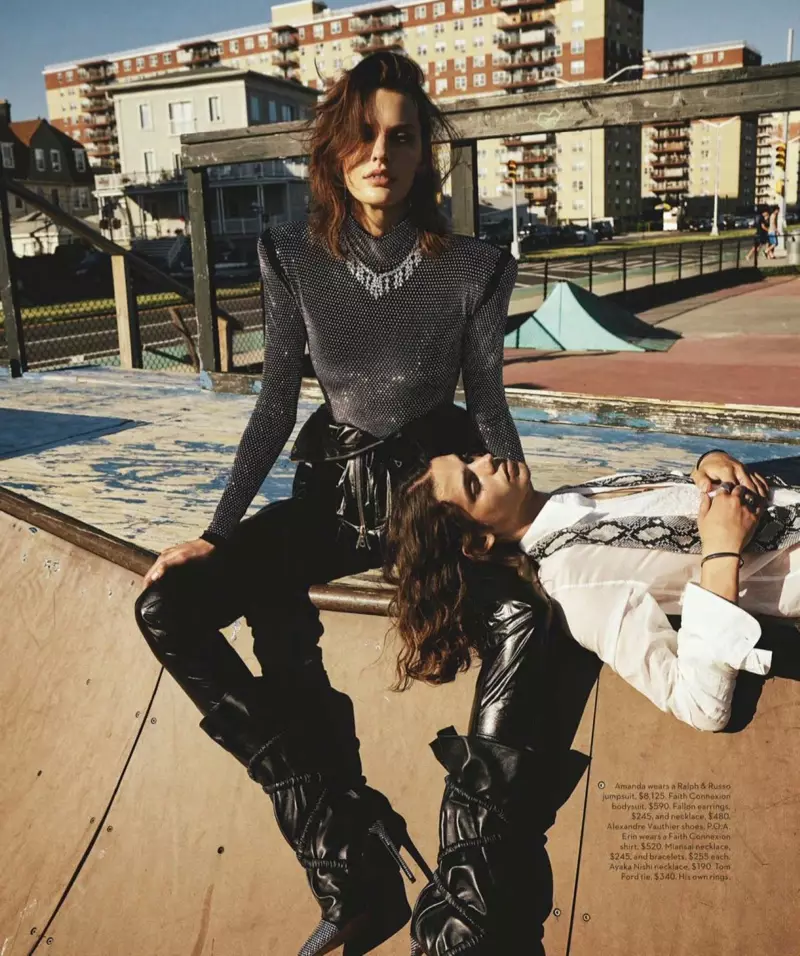 Amanda Murphy modellerer Rock & Roll Style for Vogue Australia