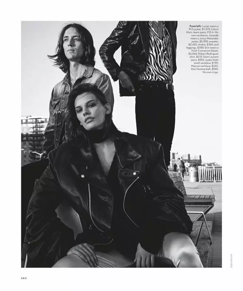 Amanda Murphy modela estilo rock & roll para Vogue Australia