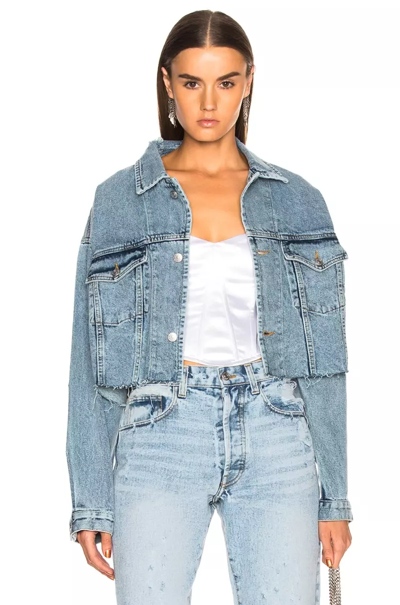 Palmer Girls x Miss Sixty Vintage Cropped Denim Jacket $200