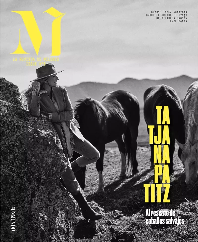 Fotot e kopertinës së revistës Tatjana Patitz M Milenio 2021