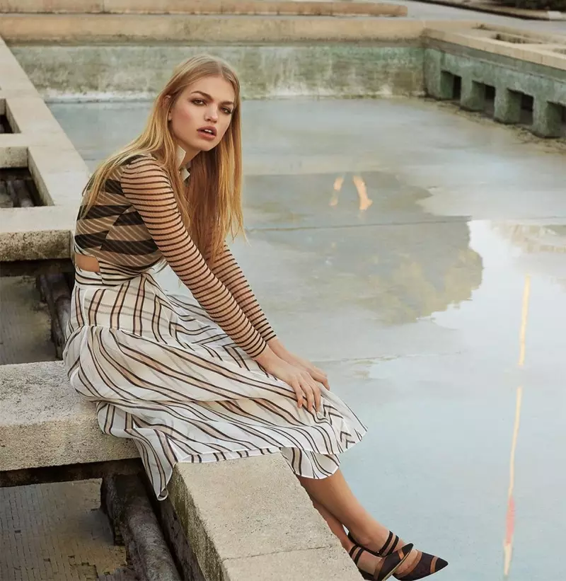 UDaphne Groeneveld Iimodeli zeFendi zeFashion yeHarper's Bazaar eRashiya