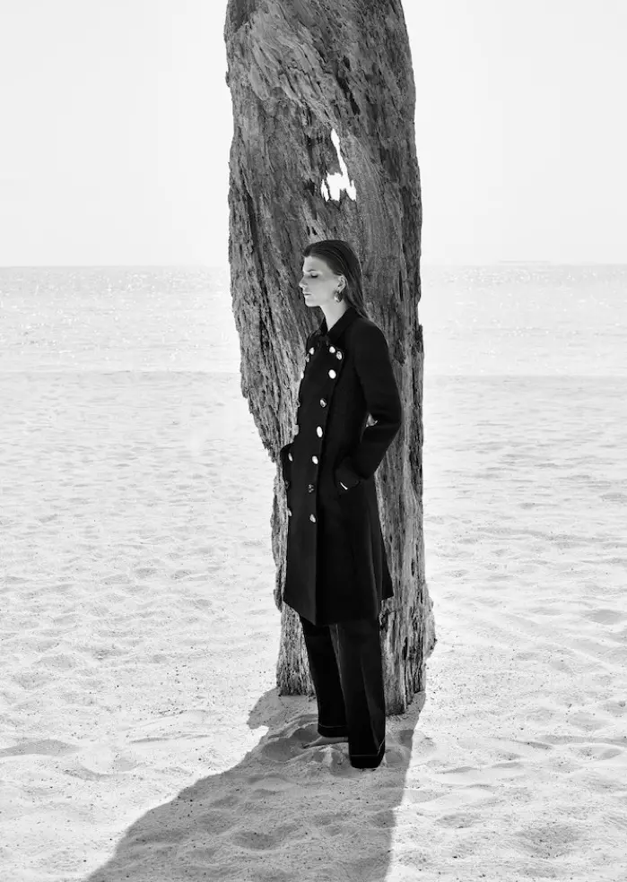 Valerija Kelava Layers at the Beach for Harper's Bazaar Russia