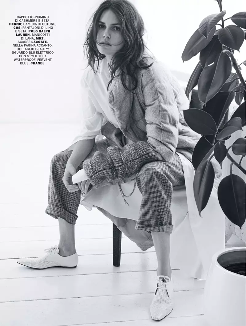 Vanessa Moody posa en looks de nova tempada para Marie Claire Italia