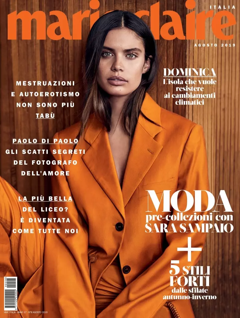 Sara Sampaio ősz előtti divatban pózol Marie Claire Olaszországnak