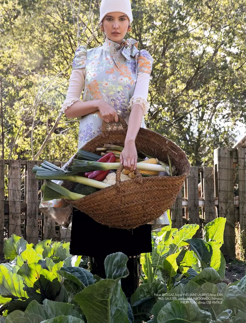 Laia Veiga는 ELLE 불가리아를 위해 Farm Girl 룩을 입습니다.