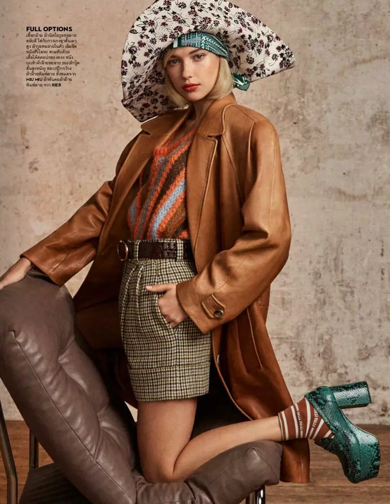 Sarah Snyder Models Layered Looks for Vogue Thailand