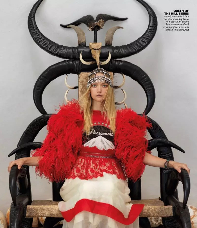 Gikuha ni Gemma Ward ang usa ka Fashionable Tour para sa Vogue Thailand