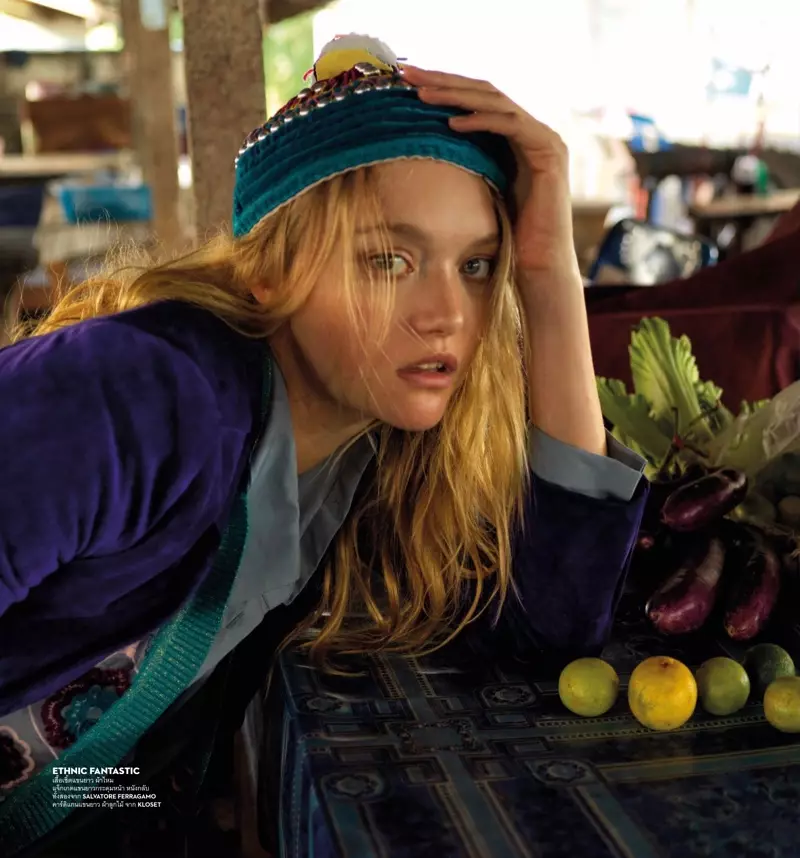 Tugann Gemma Ward turas faiseanta do Vogue Téalainn