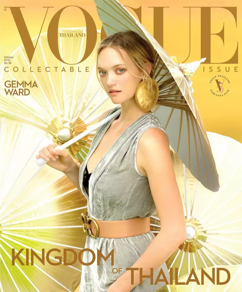 Gemma Ward Njupuk Tur Fashionable kanggo Vogue Thailand