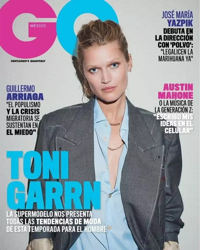 Toni Garrn draagt kantoorklare looks voor GQ Mexico