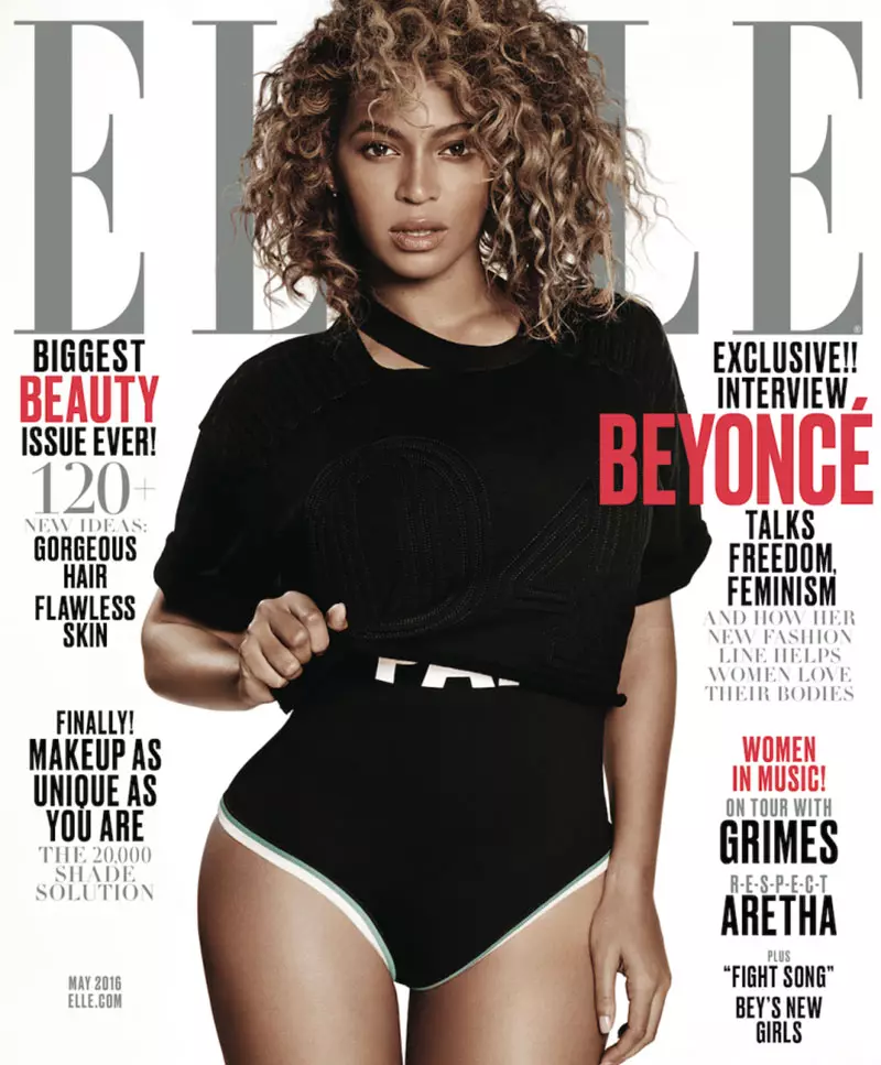 Beyonce na okładce magazynu ELLE, maj 2016