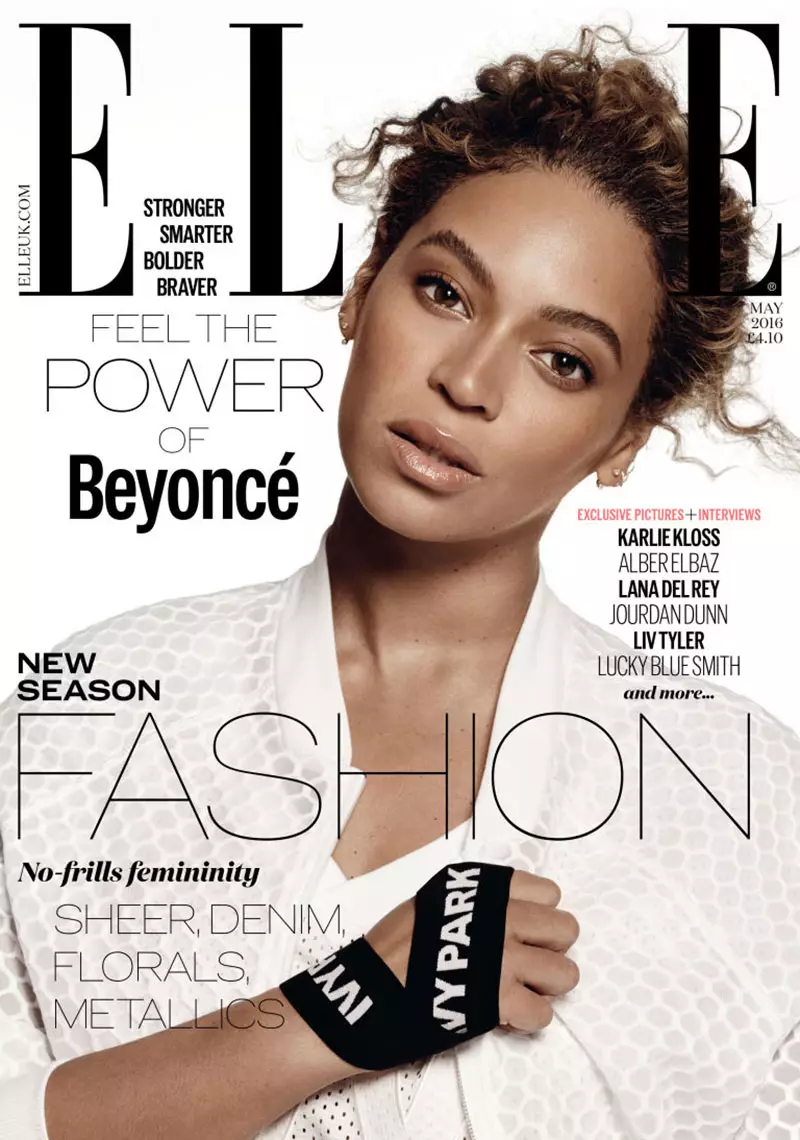 Beyoncé na capa da ELLE UK de maio de 2016