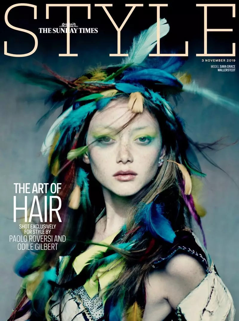 Sarah Grace Wallerstedt Modeller Artly Frisuren fir Sunday Times Style