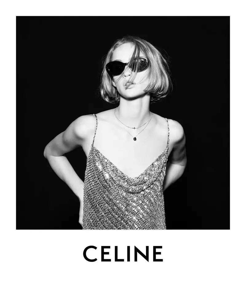 Hedi Slimane fotas la kampanjon de Celine aŭtuno 2021.