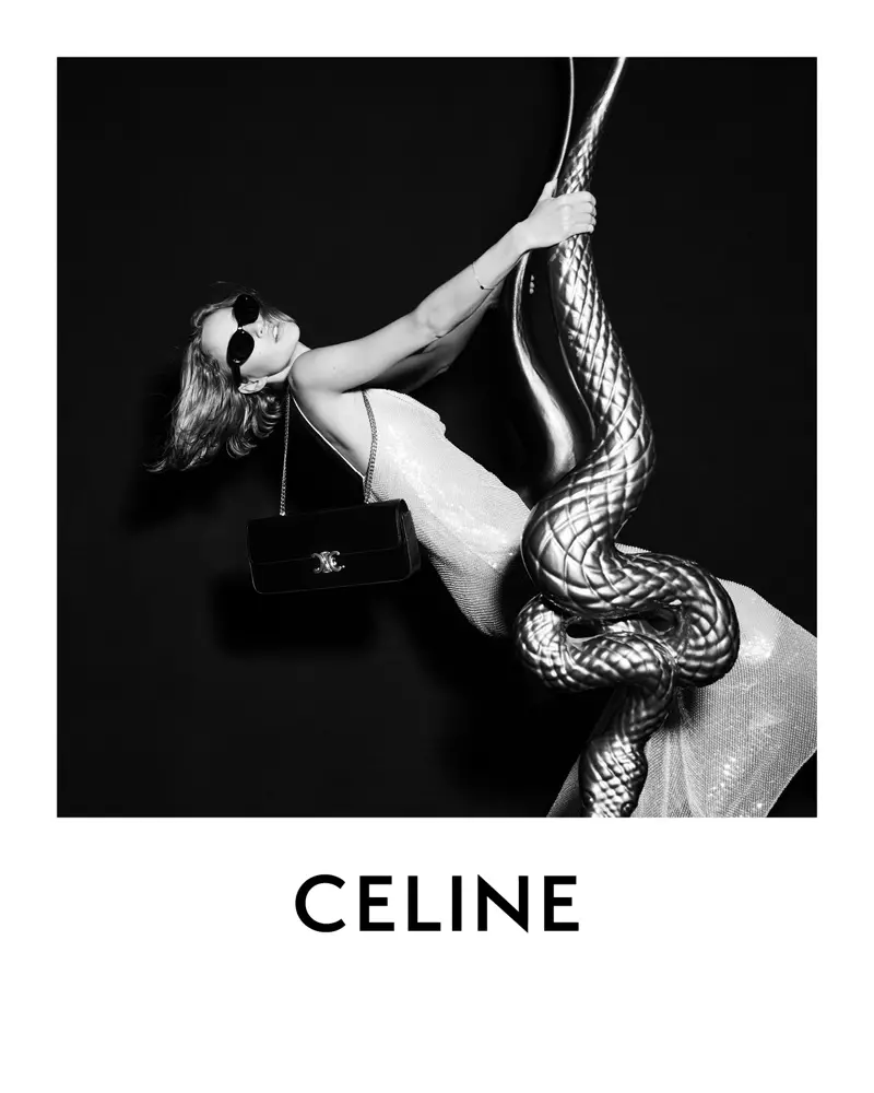 De Quinn Mora spillt an der Celine Fall 2021 Kampagne.