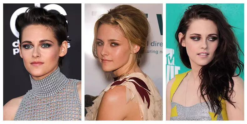 Kristen Stewart Cheve Koulè Timeline (Foto)