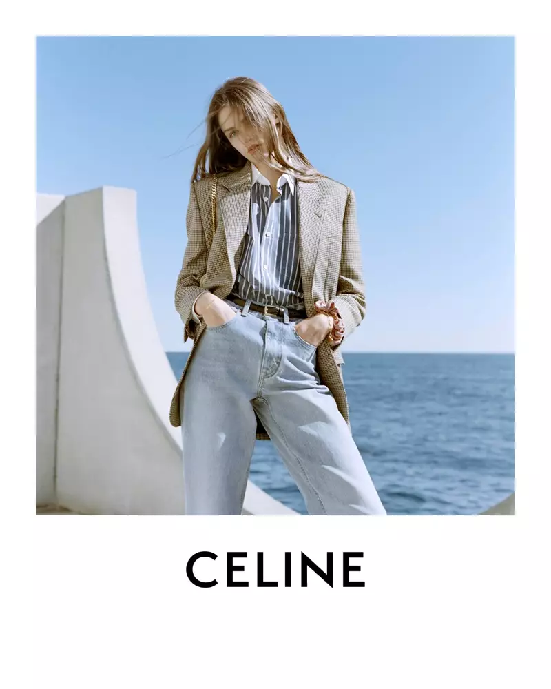 Foto Hedi Slimane mkpọsa Celine spring 2021.