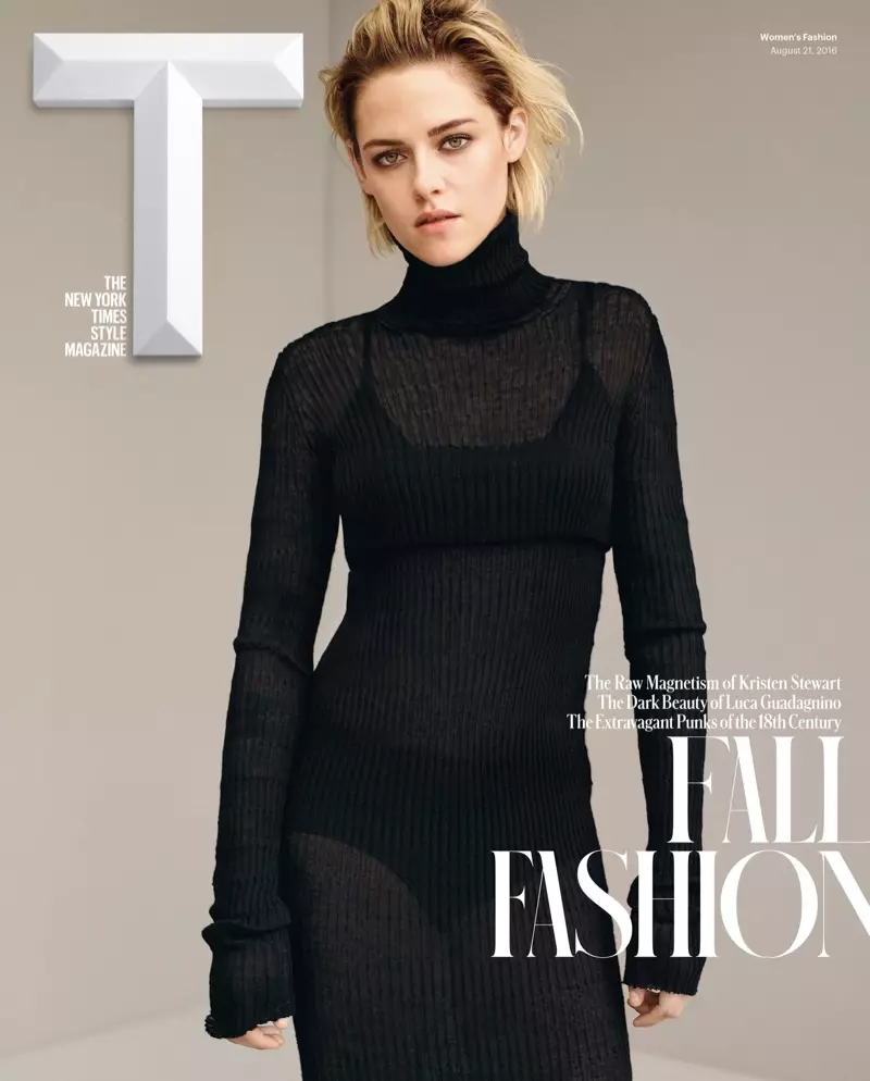 T Magazine Fall 2016 မျက်နှာဖုံးတွင် Kristen Stewart