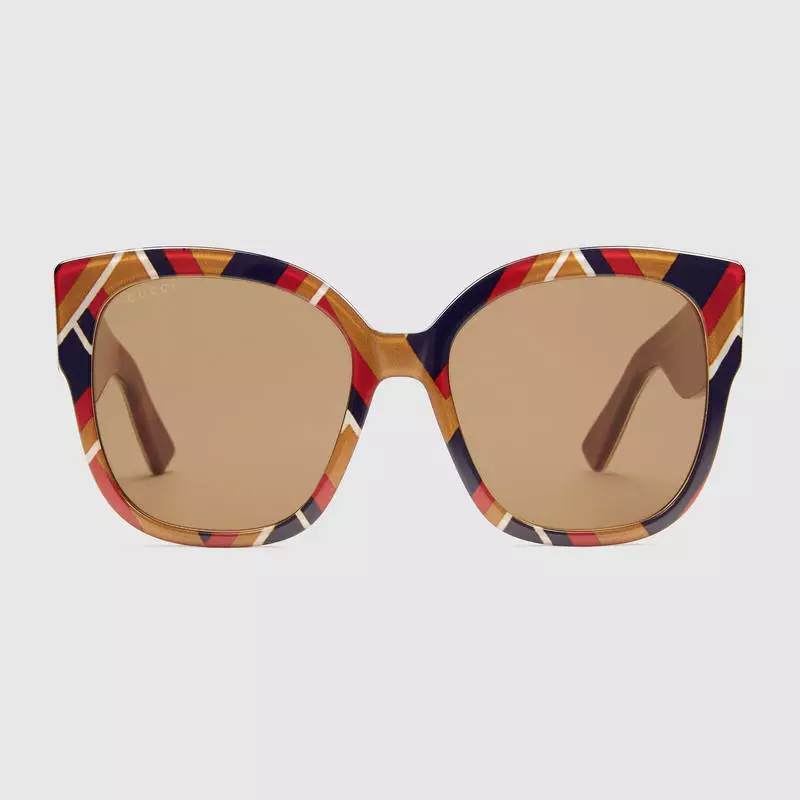 Γυαλιά ηλίου Gucci με τετράγωνο σκελετό Acetate με Web