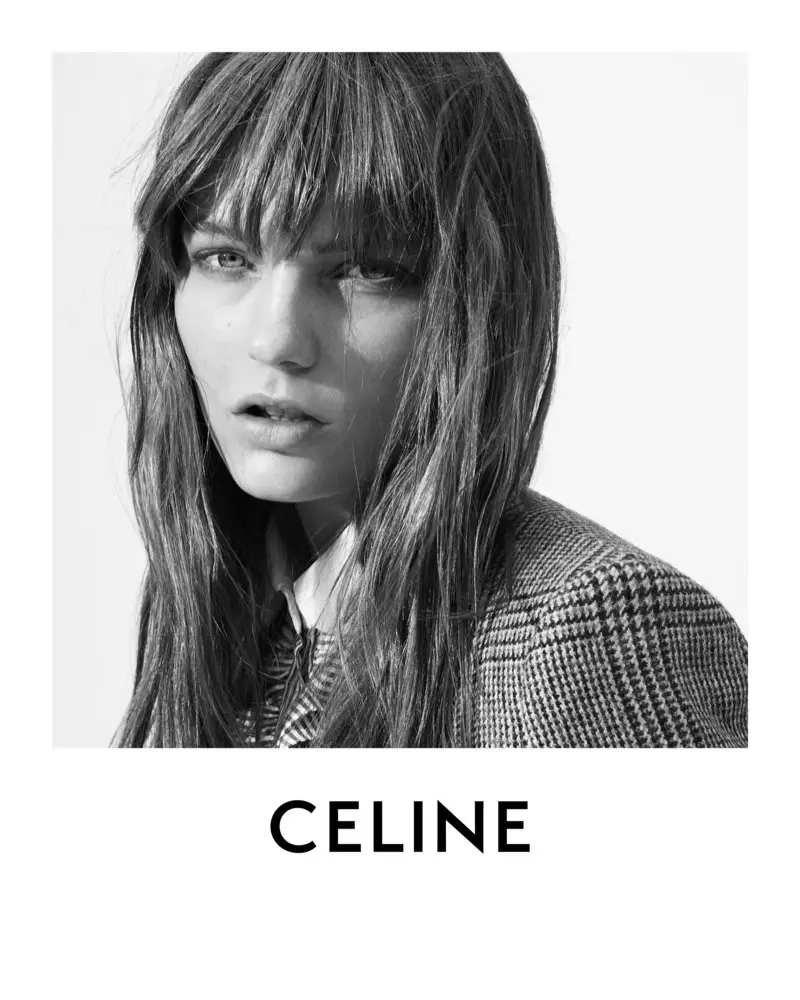 O modelo Fran Summers lidera a campaña de Celine para o outono de 2020.