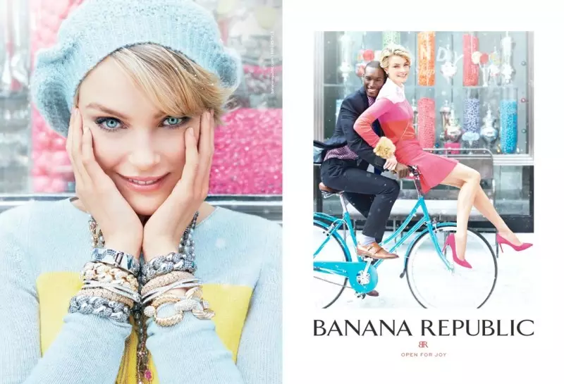 Iklan Jessica Stam & Arlenis Sosa Front Banana Republic 2013