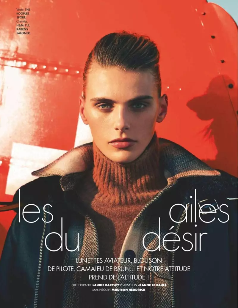 Madison Headrick o eme ho Aviator Inspired Looks bakeng sa ELLE France