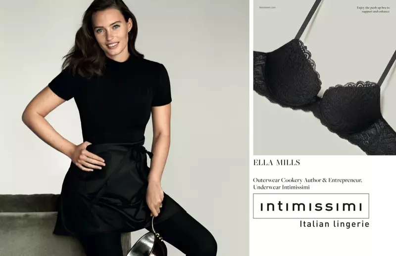 Елла Міллз з'являється в кампанії Intimissimi #Insideandout