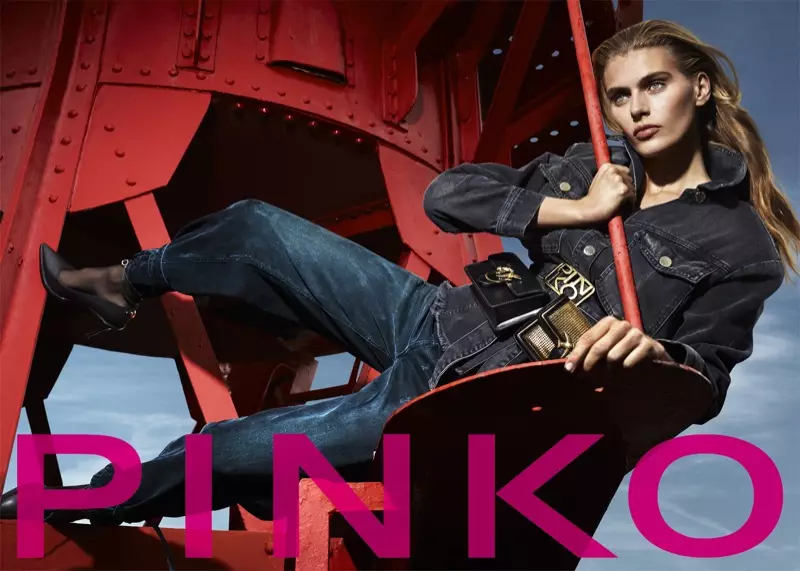 Madison Headrick သည် Pinko ဆောင်းရာသီ 2019 လှုပ်ရှားမှုတွင် ပါဝင်သရုပ်ဆောင်ထားသည်။